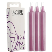 LaCire Drip Pillar Candles - Violet
